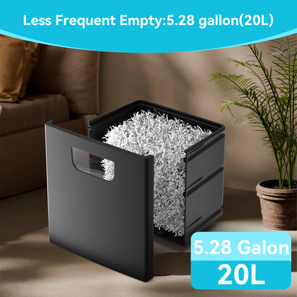 Paper Shredder,18-Sheet High Security Level P-4 Heavy Duty Paper/Card Shredder for Home Office by 5.28 Gallons Pullout Waste Bin (ETL)