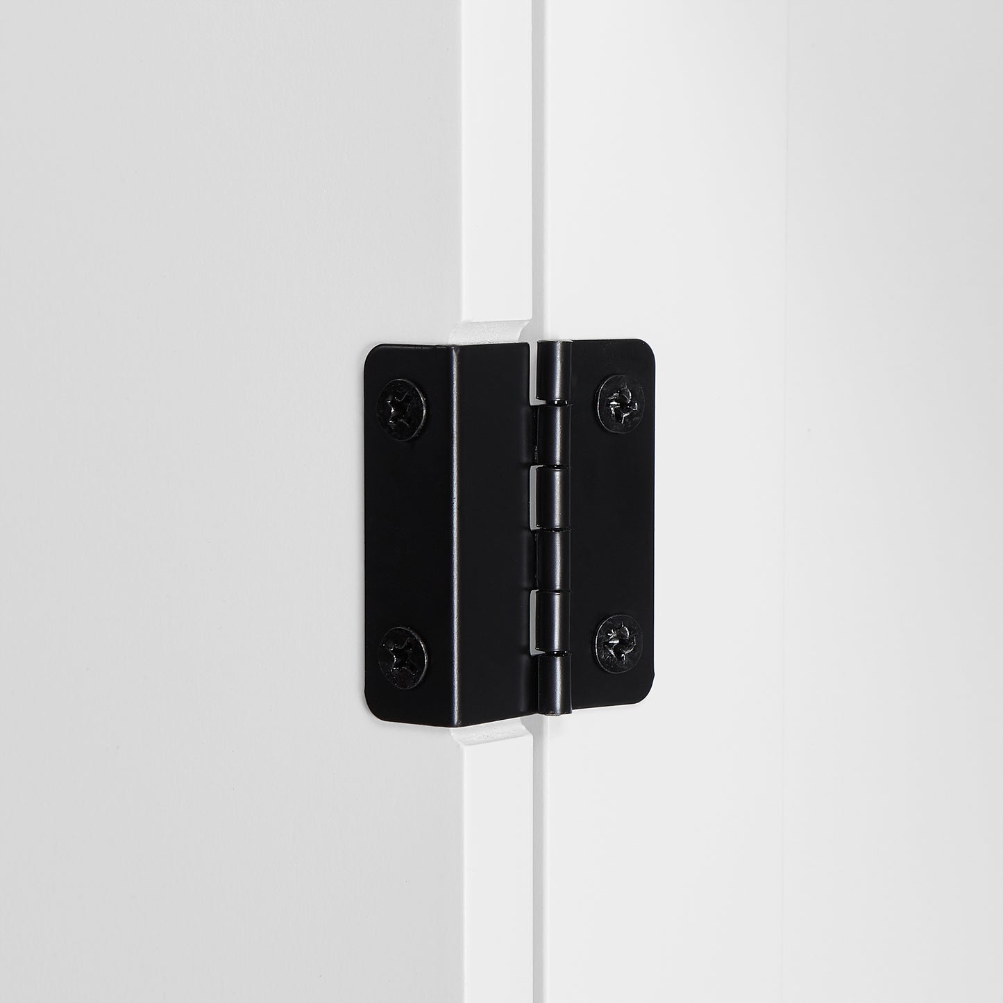 White MDF Bathroom Storage Cabinet with Adjustable Shelves, Two Doors, and Drawers