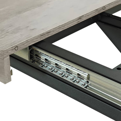 Rectangular Stretch Dining Table Storage Box Carole Grey