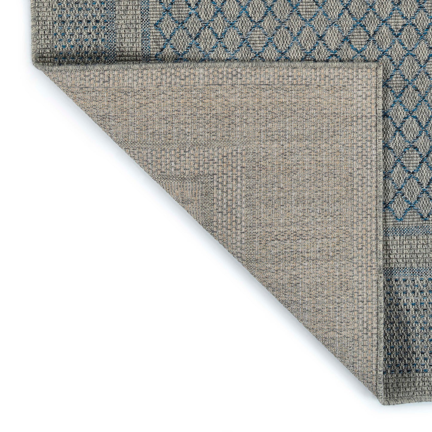 Rectangular Area Rug 5'3" x 7'6", High-Low Cut & Loop, Modern, Indoor/Outdoor, Polypropylene, Multi
