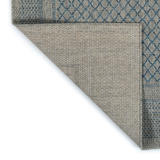 Rectangular Area Rug 5'3" x 7'6", High-Low Cut & Loop, Modern, Indoor/Outdoor, Polypropylene, Multi