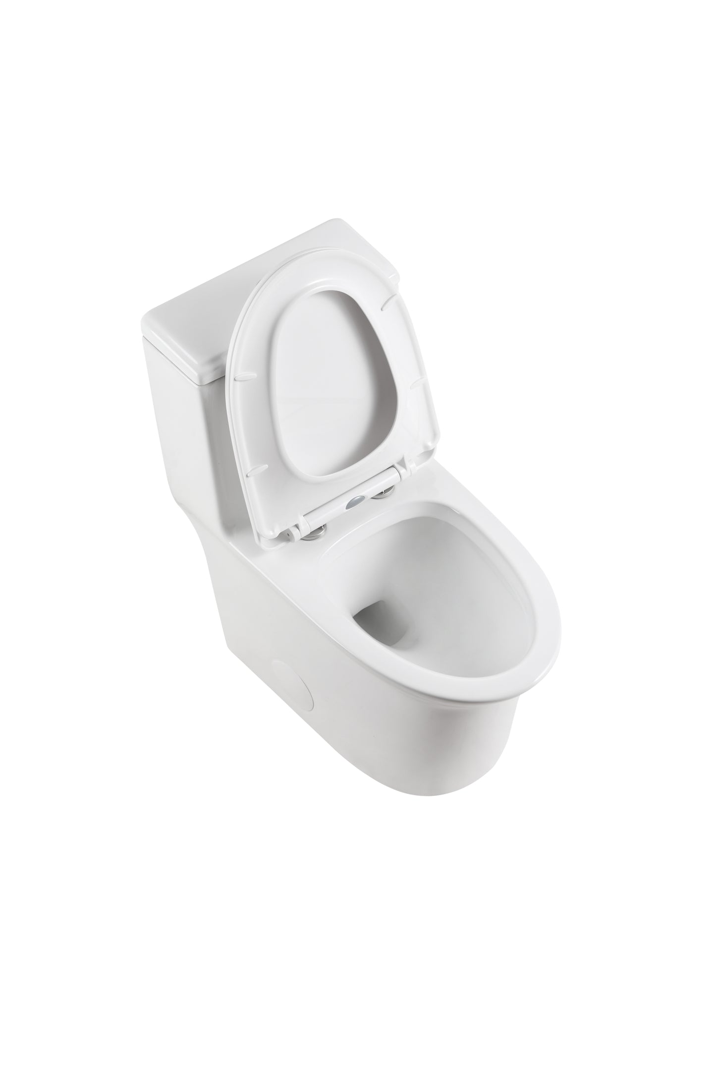 Elongated Comfort Height One-Piece Toilet with Quiet Dual-Flush System, CUPC & WaterSense Certified, White Ceramic, Soft Close Seat
