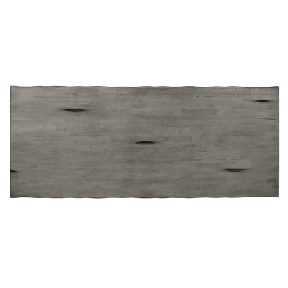 Counter Height Dining Table Rubberwood Rustic Gray Finish