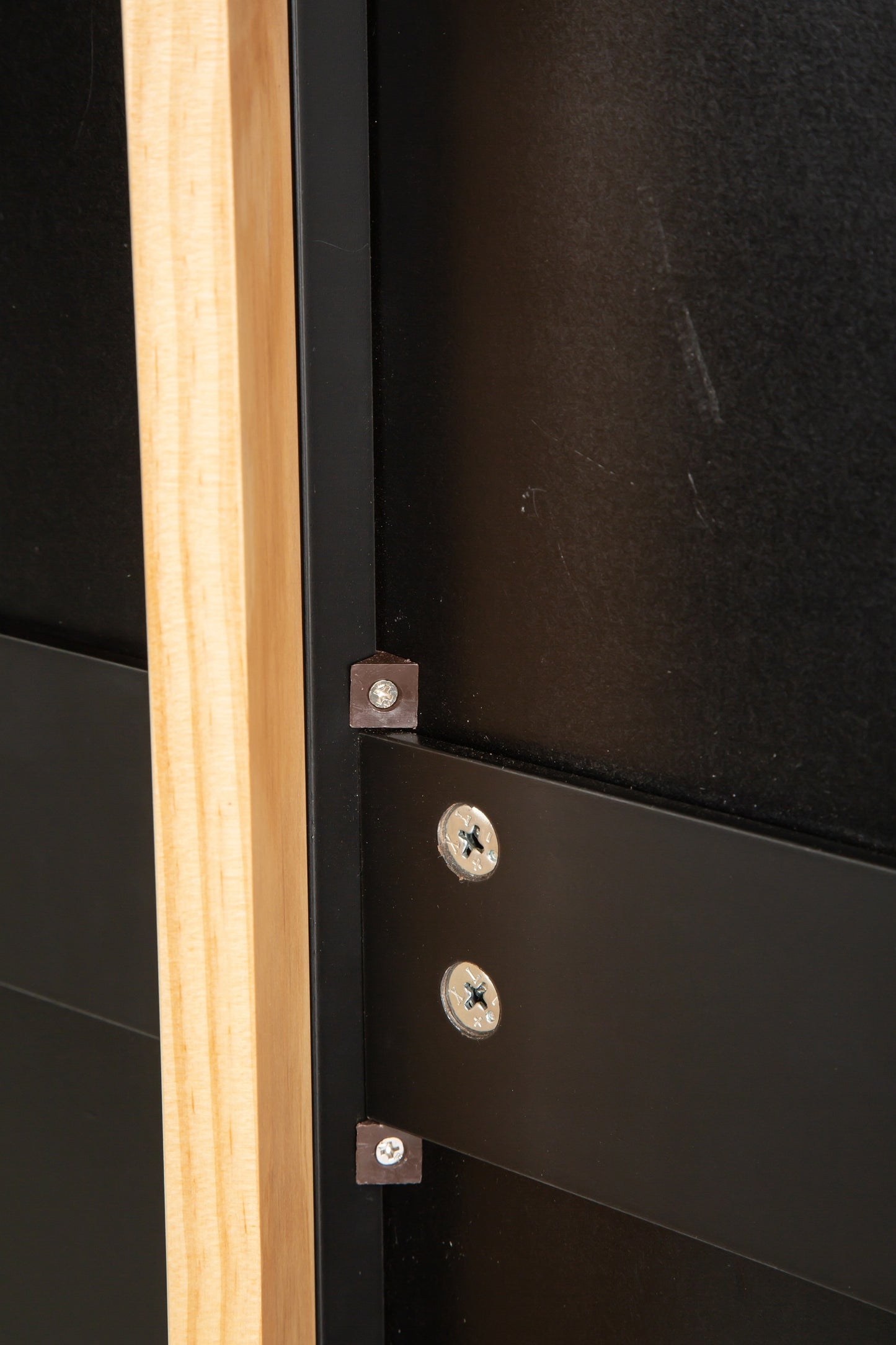 Mobile Kitchen Island with Rubber Wood Top, Adjustable Shelves & Spice Rack - Black-Beech Finish