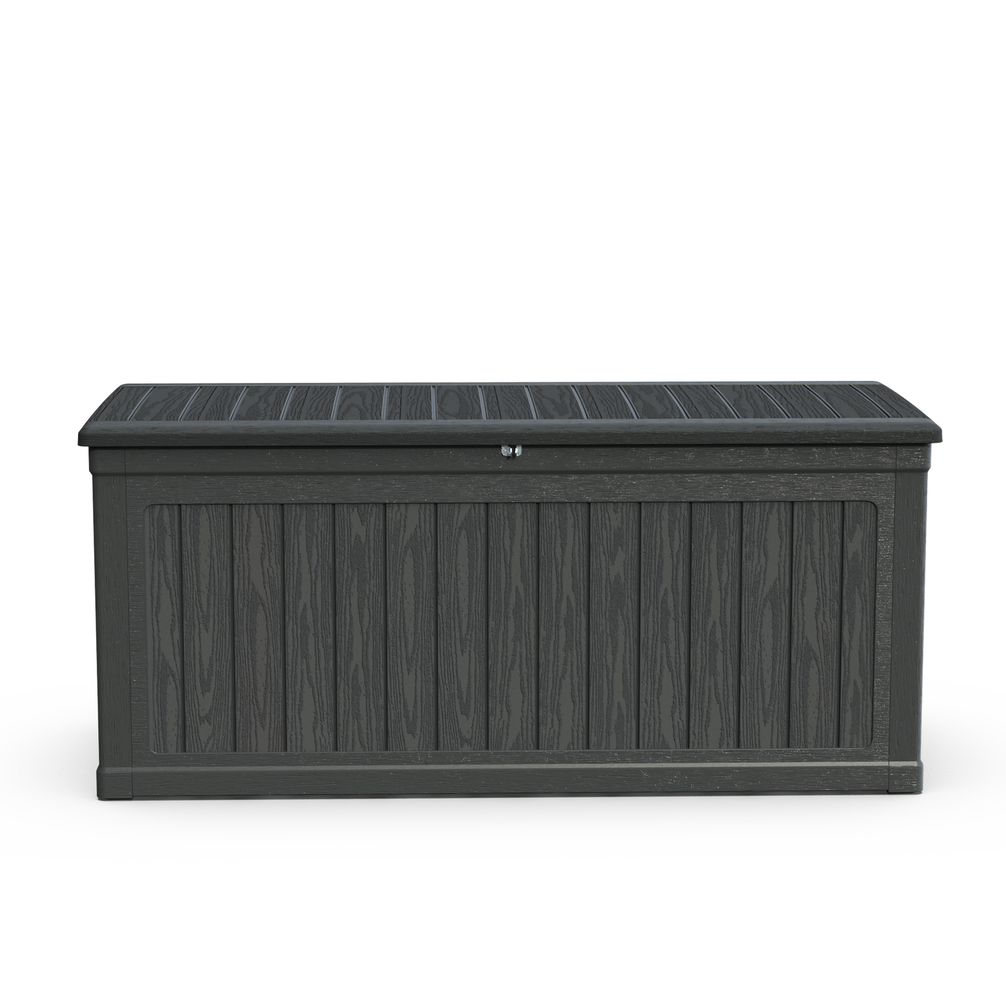 260 Gallon Outdoor Storage Deck Box For Patio Furniture Cushions Garden Tools Pool Lockable Waterproof Resin XXL Black