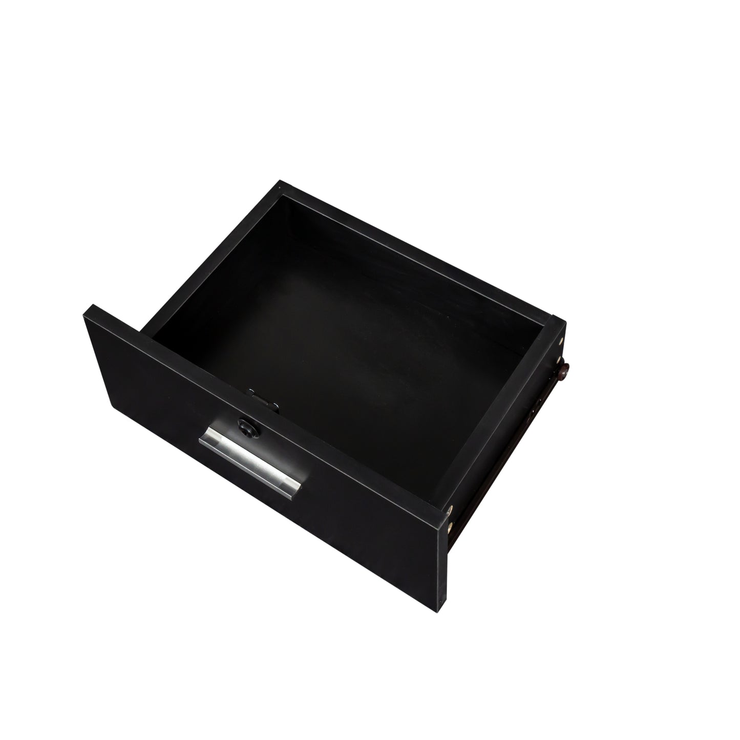 Vanity Desk for Hair Styling with Multi-Layer Storage and Large Capacity, Home Salon Black