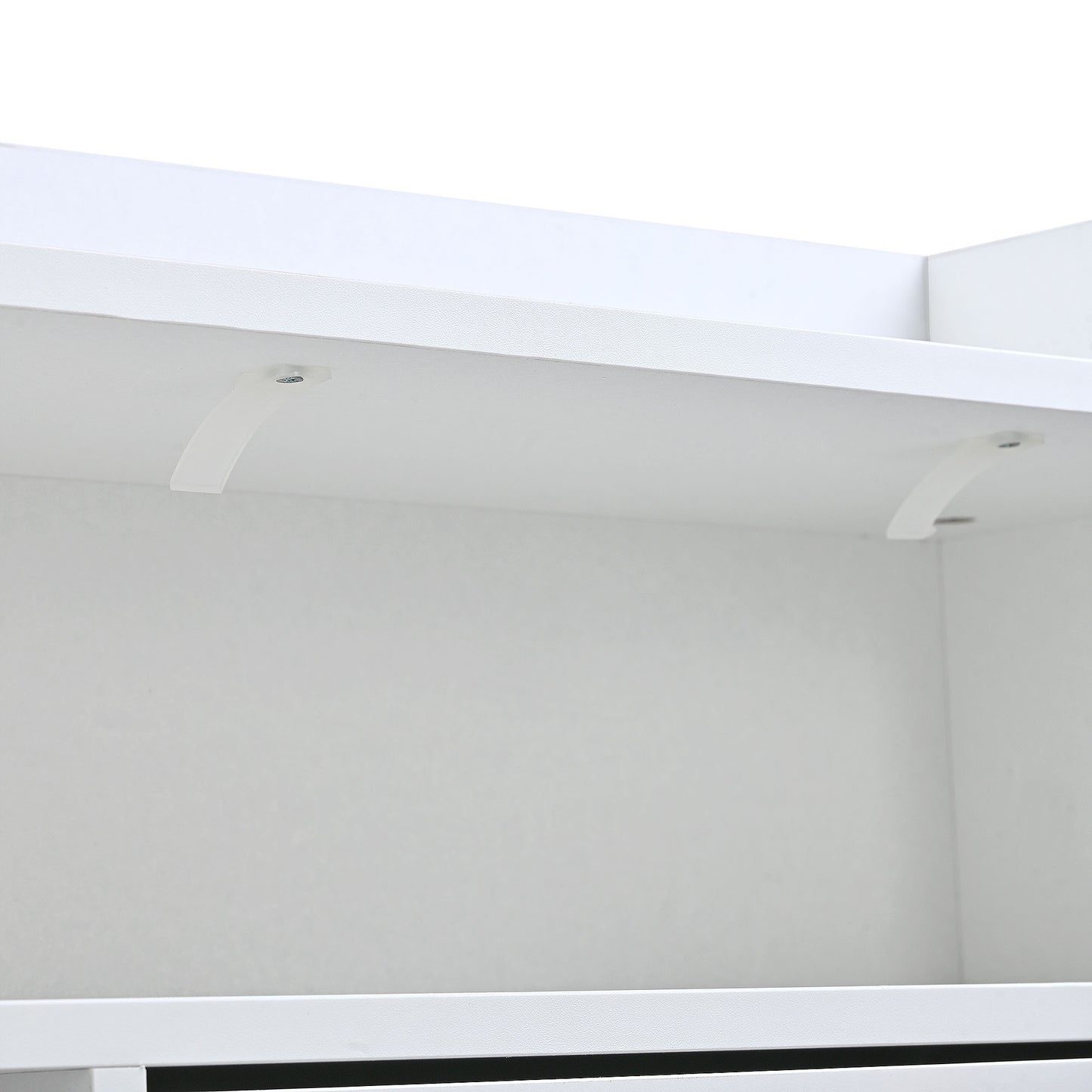 Stylish Modern White Shoe Cabinet with 4 Flip Drawers, 2-Tier Shoe Storage Organizer for Entryway, Space-Saving Free Standing Rack