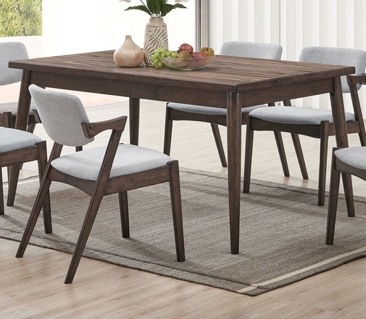 Solid Wood Rectangle Dining Table Dining Room Walnut Finish