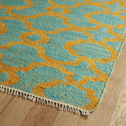 8' x 11' Jute Area Rug - Textured Loop Pile, Hand Loomed, Reversible, Indoor, Casual Modern, Multi
