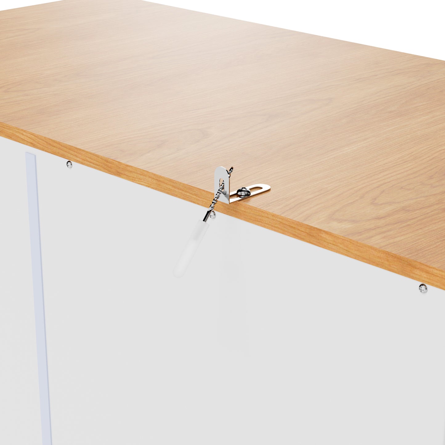 Elegant White Freestanding Kitchen Pantry with Adjustable Shelves and Built-in Drawers - 40.2x20x71.3 inches