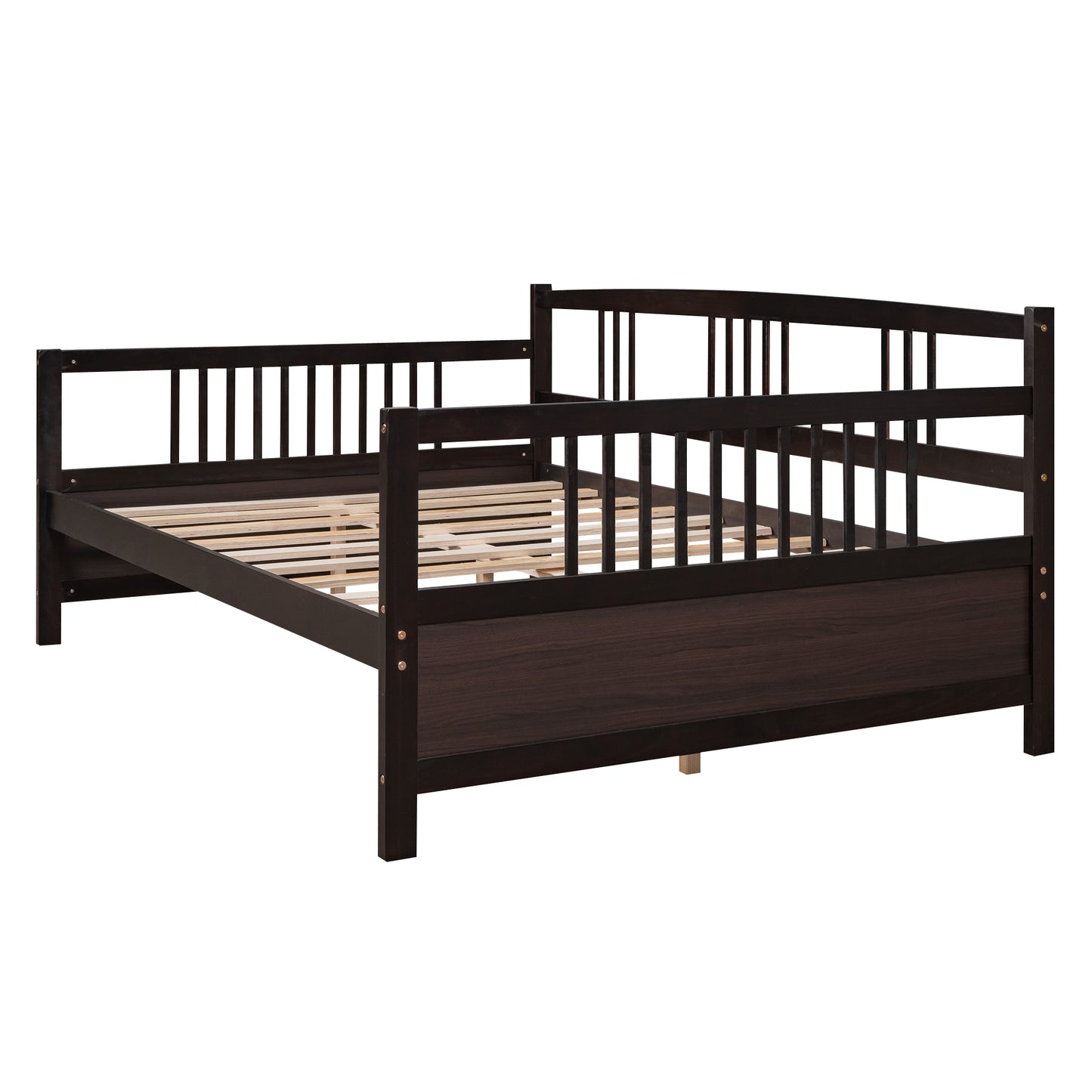 Espresso Full Size Daybed with Support Legs and Elegant Design