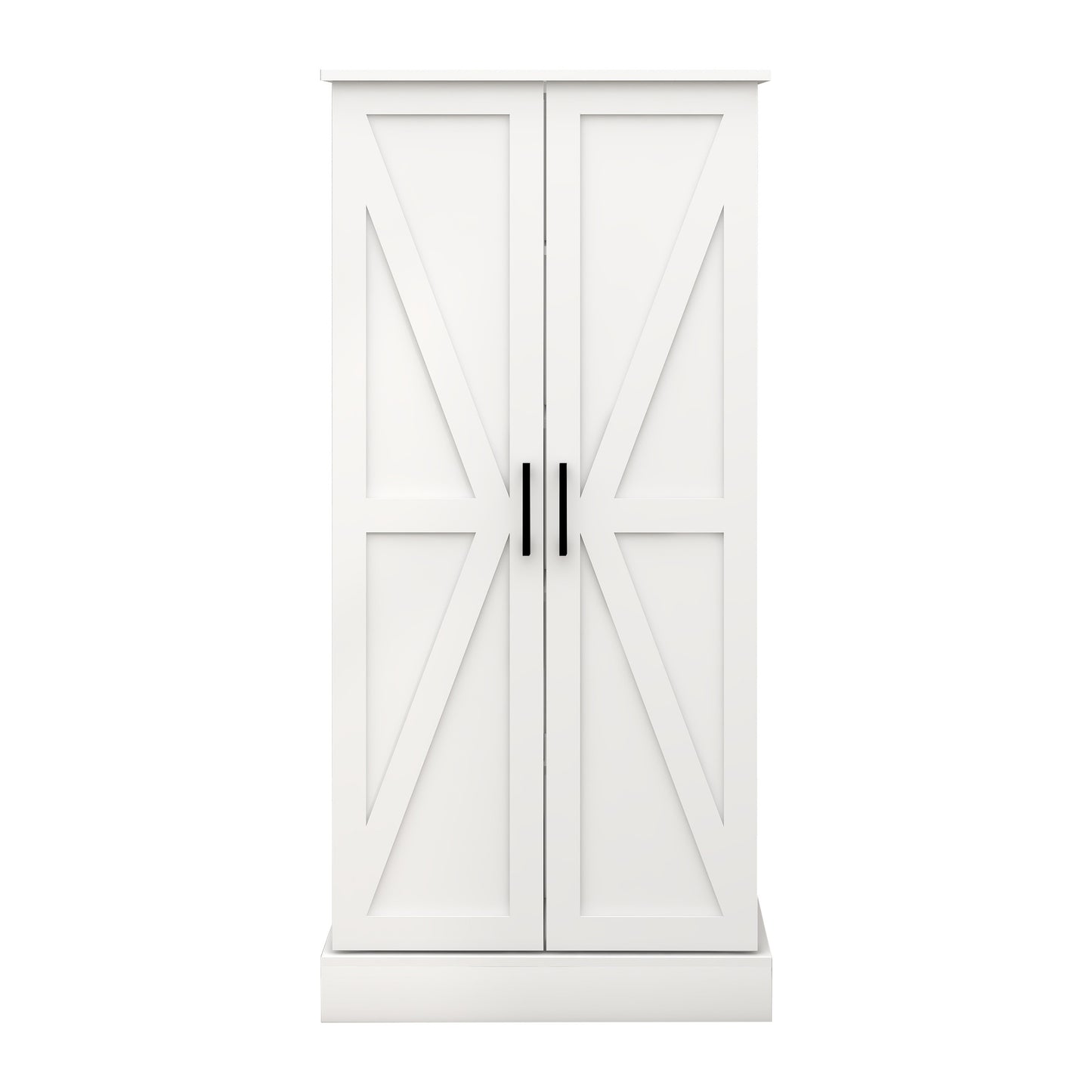 Elegant 50" White LED Pantry Cabinet with Dual Doors, Adjustable Shelves, and Intelligent Lighting for Stylish Kitchen and Dining Storage