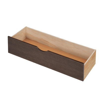 Espresso Full Size Storage Bed with Trundle and Dual Drawers, Pull-Out Shelving System