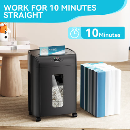 15-Sheet Ultra-Quiet Cross Cut Shredder with 4.76 Gallon Capacity for Home and Office Use