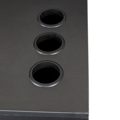 Vanity Desk for Hair Styling with Multi-Layer Storage and Large Capacity, Home Salon Black