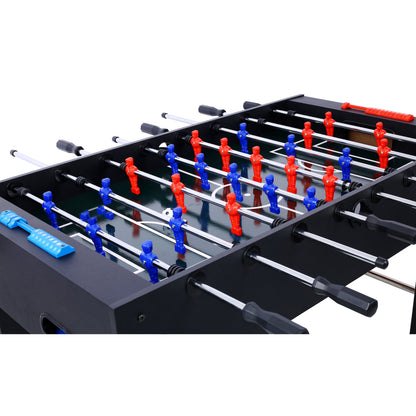 54-Inch Foosball Table for Family Game Room, Analog Scoring, Durable MDF + Steel Rods, Light Cherry Finish
