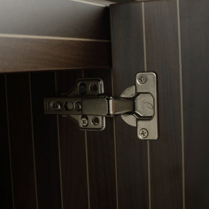 Modern 48-Inch Wall-Mounted Bathroom Vanity with Soft-Close Doors and Resin Sink