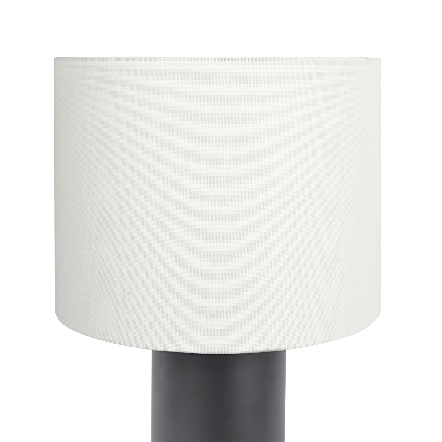 Table Lamp with On/Off Switch, Block Base, 11 in high, 19 in wide, living room or bedroom, Black