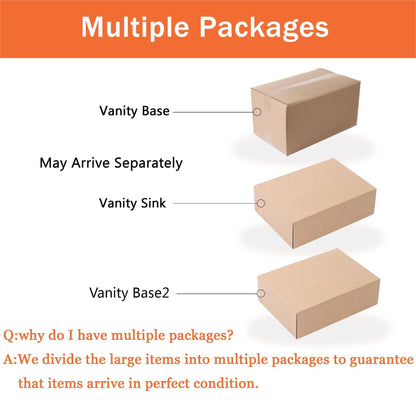 60 Inch Wall-Mounted Bathroom Vanity with Soft Close Doors and Ceramic Sink, Includes Small Storage Shelves - BVC06360BCT