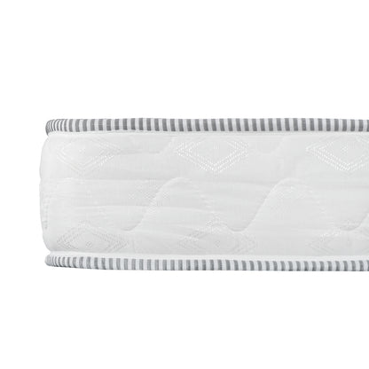 Full Size 6-Inch Reversible Foam Mattress in White - Lightweight and Supportive Bed-in-a-Box Design