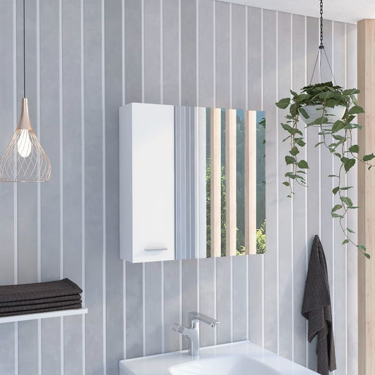 Kenya Medicine Cabinet, Mirror, Double Door, Four Interior Shelves