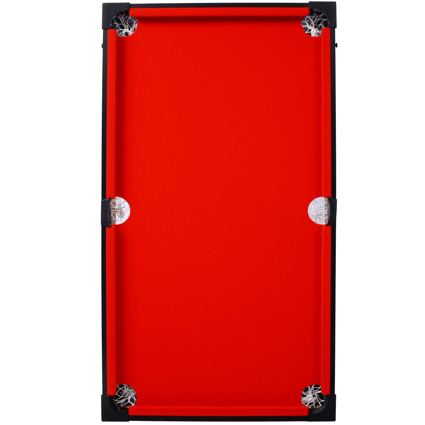 5-in-1 Game Table: Billiards, Ping Pong, Foosball, Basketball, Push Hockey; 43x24x32 in MDF+Steel Brown/Red