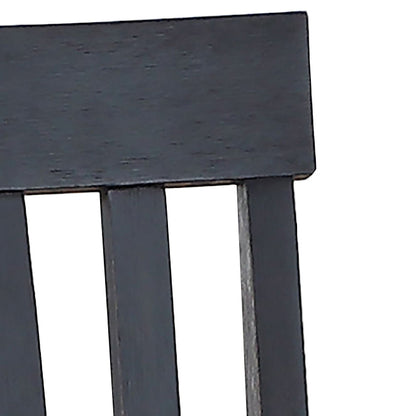 Farmhouse 5pc Dining Set Schoolhouse Chairs Two Tone Finish