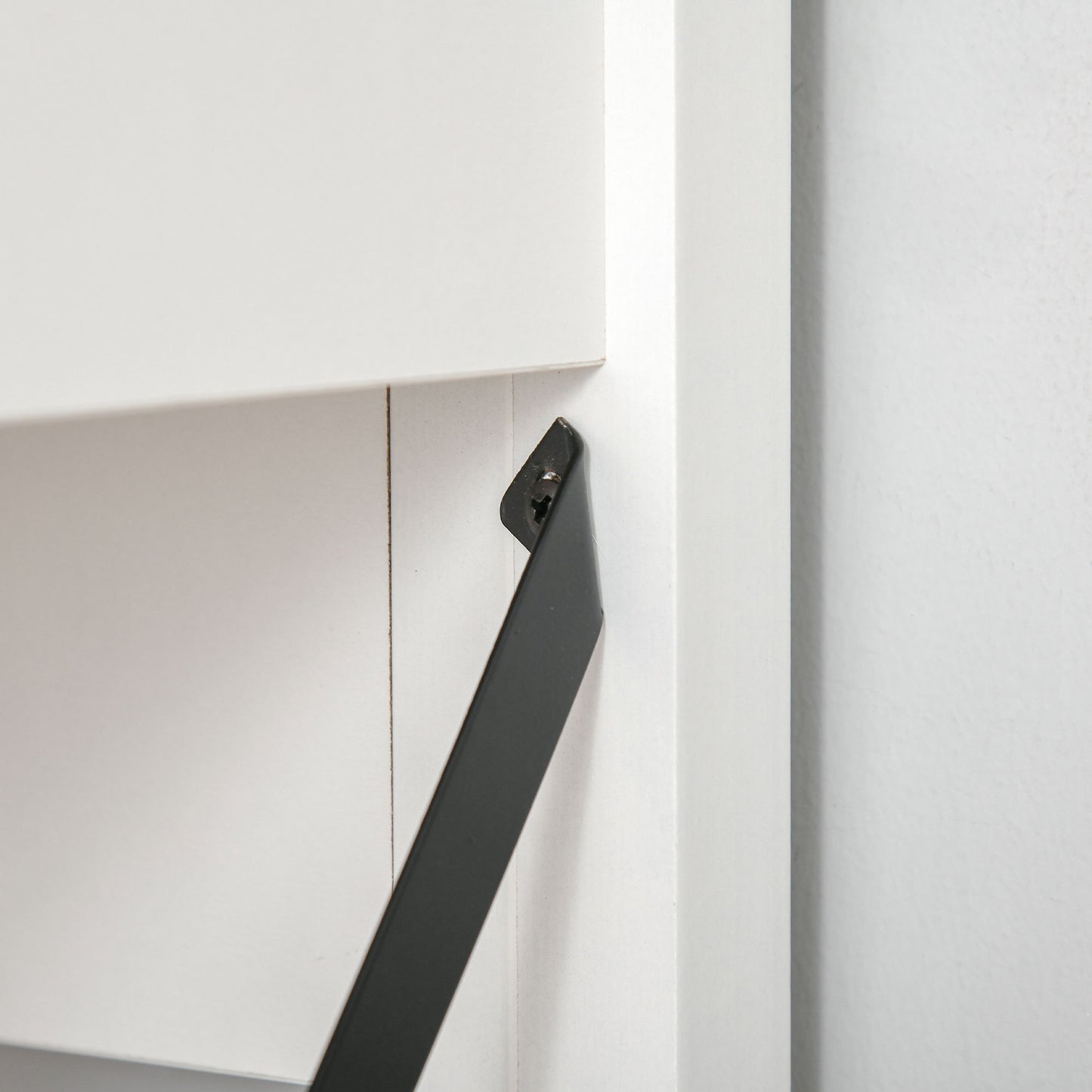 HOMCOM Rustic Style Home Office Desk with Hutch and Storage Cabinet, White Computer Table for Study and Organization