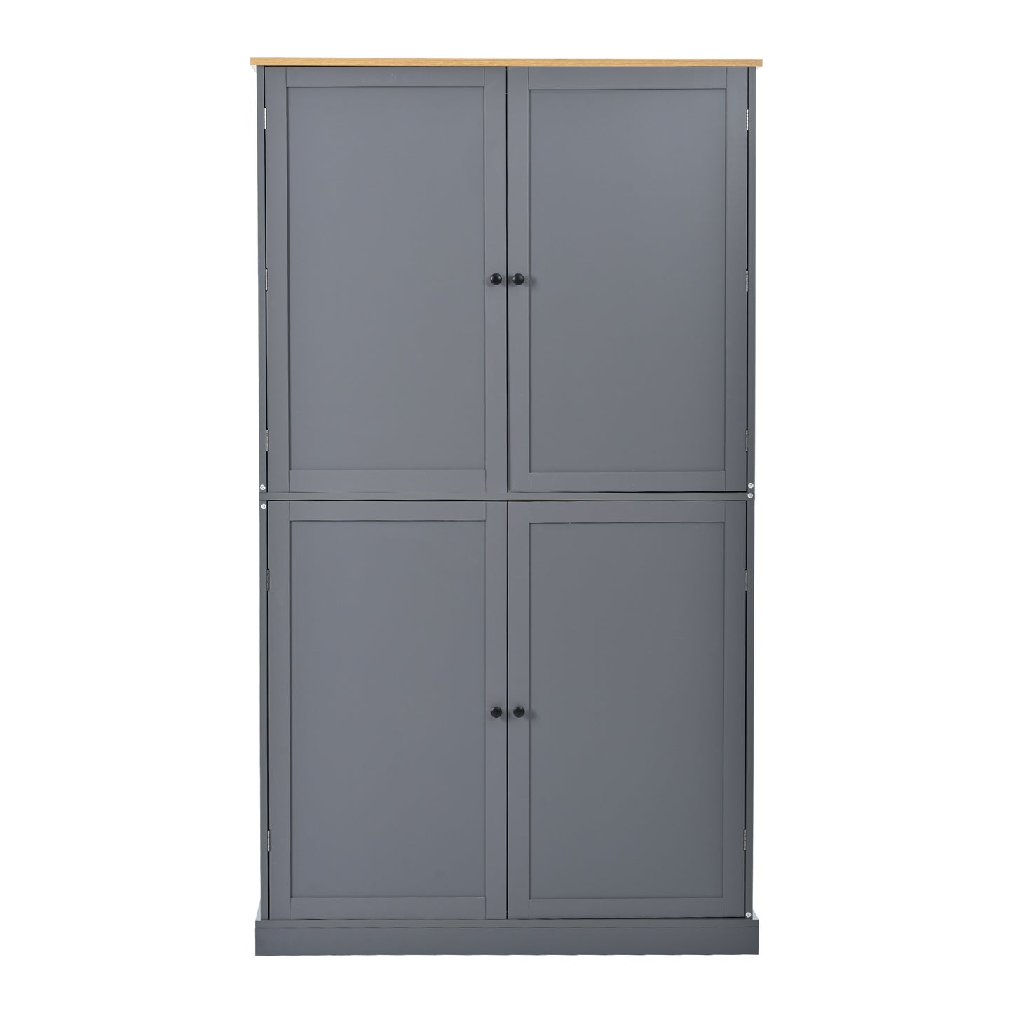 40.2"x20"x71.3" Modern High Kitchen Pantry - Spacious Storage Cabinet with Adjustable Shelves & Drawers in Gray