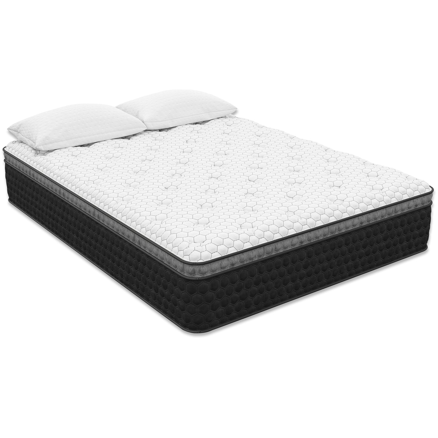 Nova Lux Copper Cool King Euro-Top Hybrid Mattress - 14" Medium Comfort