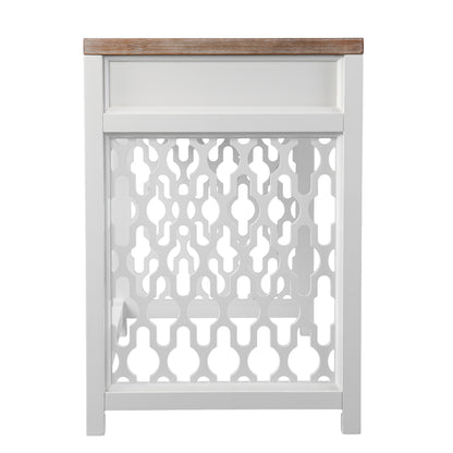 Trellis-Inspired Natural Writing Desk