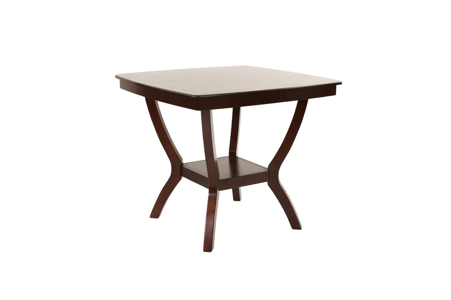 Counter Height Dining Table Rubberwood Espresso Finish