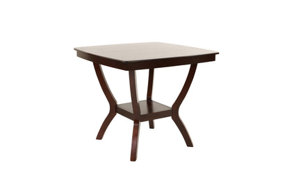 Counter Height Dining Table Rubberwood Espresso Finish