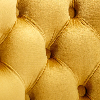 AA Furniture Gold Velvet Swivel Barstools 25-33in Set Of 2