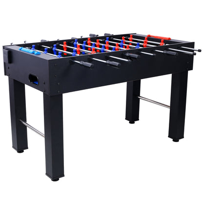 54-Inch Foosball Table for Family Game Room, Analog Scoring, Durable MDF + Steel Rods, Light Cherry Finish