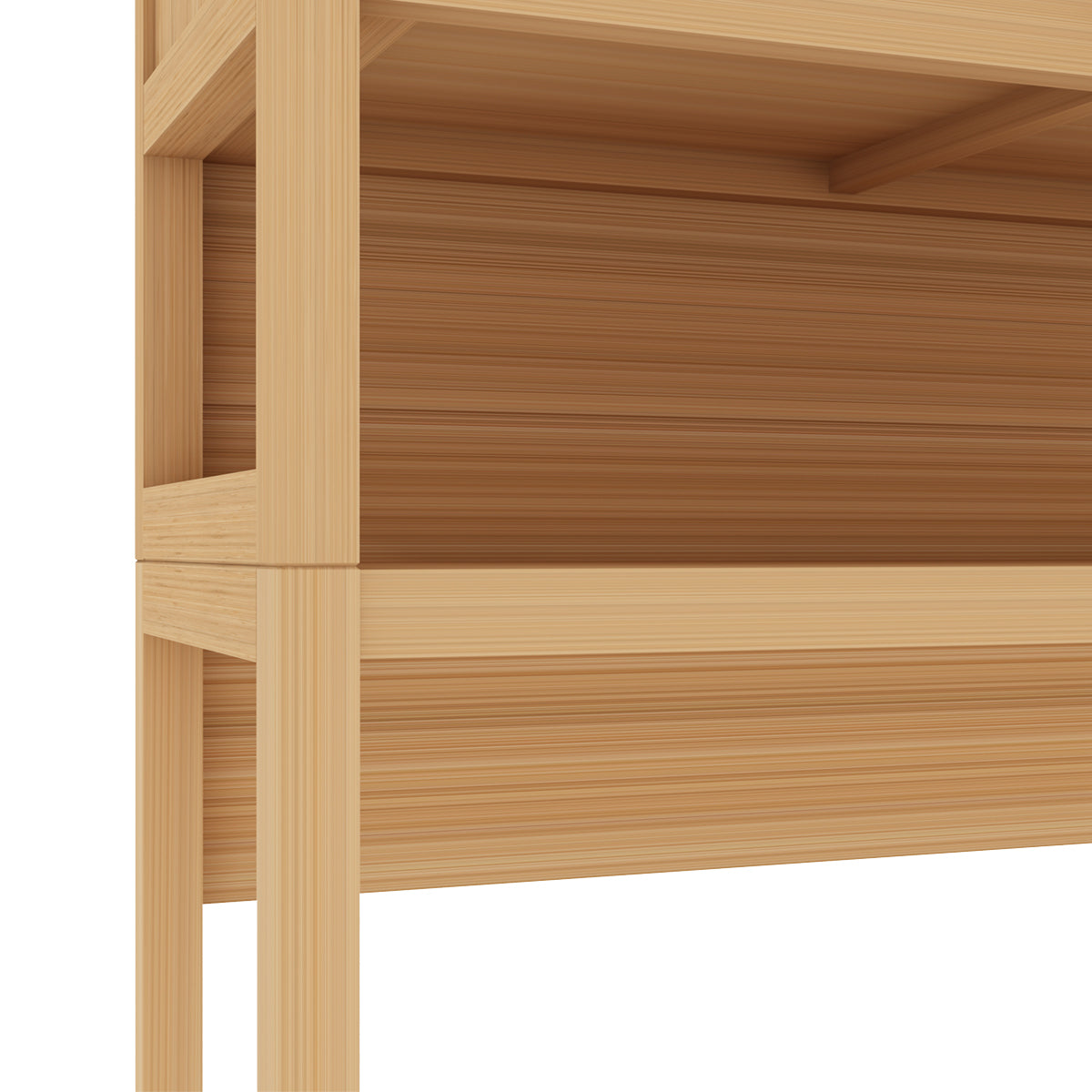 Bamboo Freestanding Toilet Storage Organizer for Bathroom and Laundry - Space-Saving Design in Natural Finish