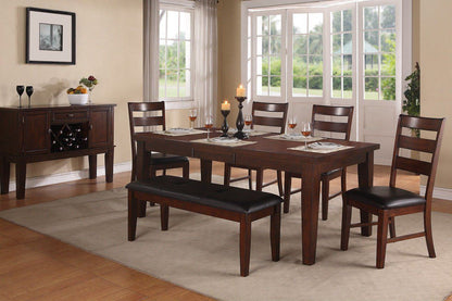 Solid Wood Dining Chairs, Set of 2, Ladder Back, Cushioned Seats, 19x23x40 in, Antique Walnut Finish