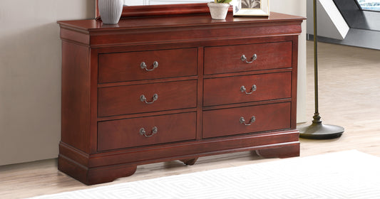 Elegant Cherry Louis Philippe G2100-D Dresser by Glory Furniture