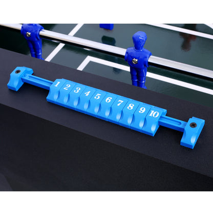 54-Inch Foosball Table for Family Game Room, Analog Scoring, Durable MDF + Steel Rods, Light Cherry Finish