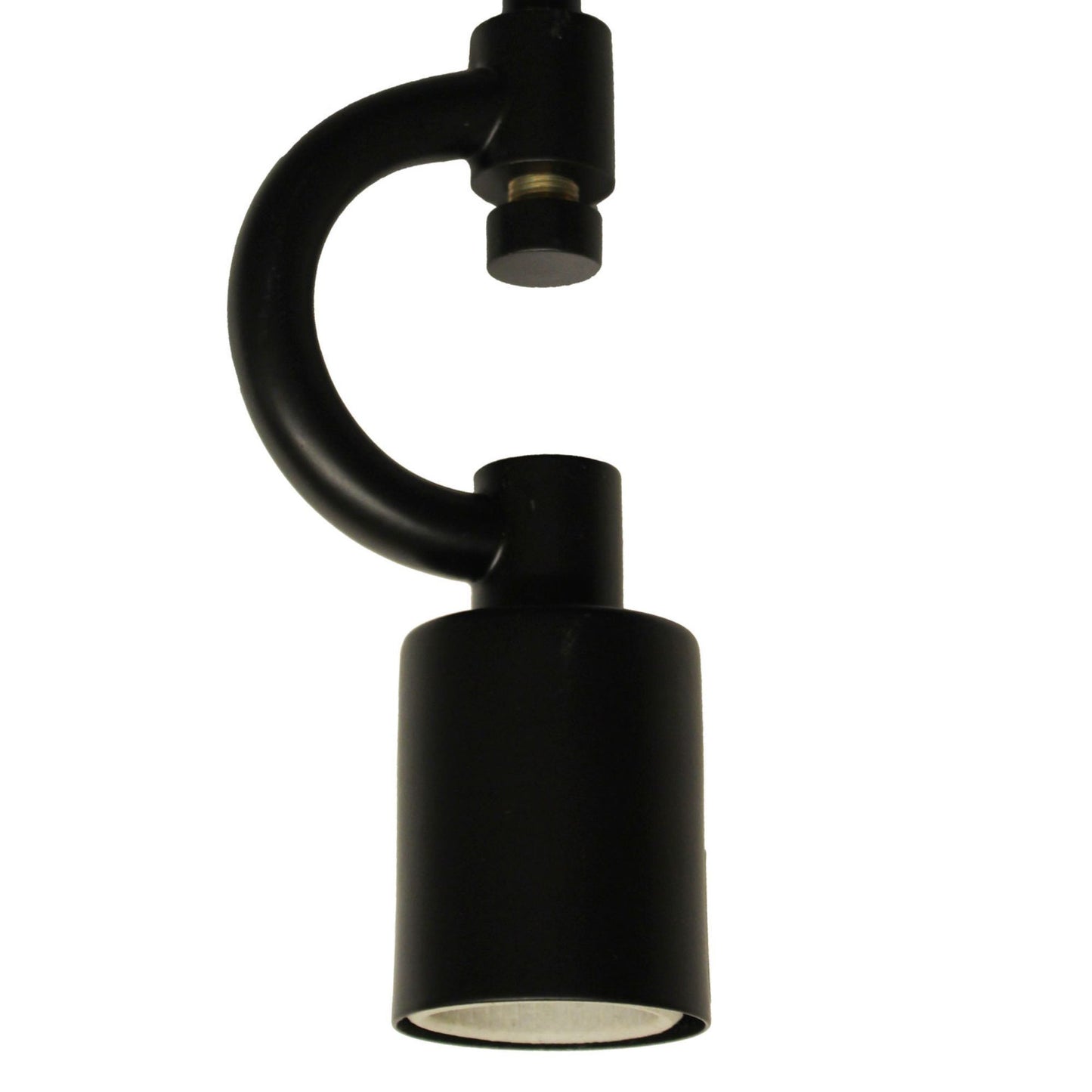 Three-Light Industrial Pendant with Fabric Cord, Ceiling Fixture for Kitchen, Satin Black
