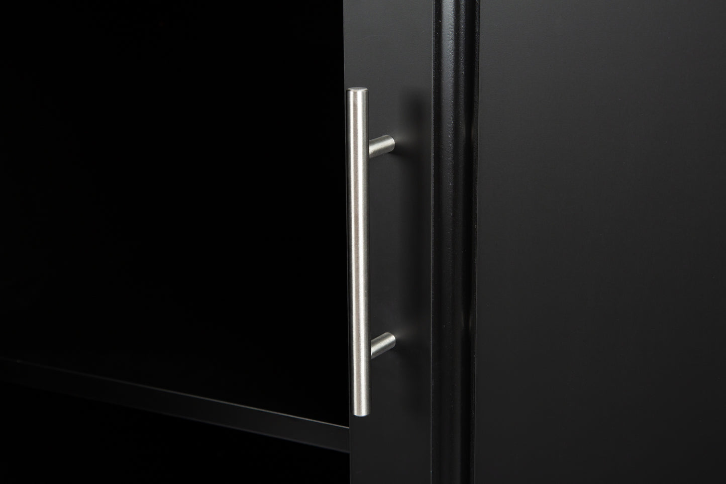 Mobile Kitchen Island with Rubber Wood Top, Adjustable Shelves & Spice Rack - Black-Beech Finish