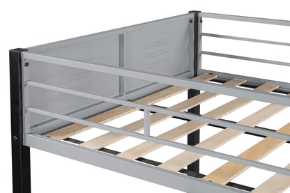 Space-Saving Triple Bunk Bed with Safety Guardrails and Versatile Design