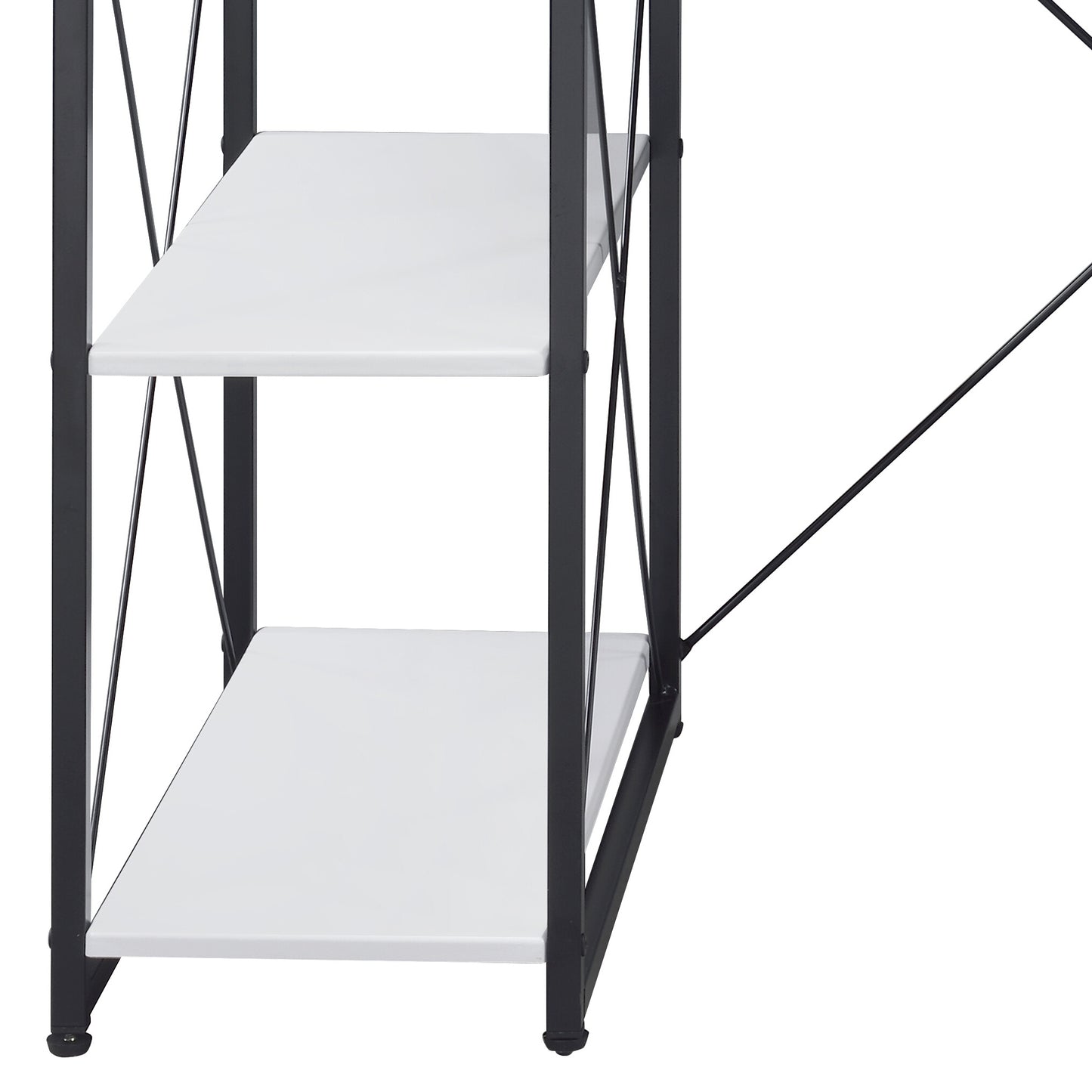 Versatile Modern White Writing Desk with Ample Storage