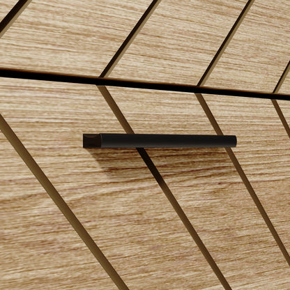 Modern Rustic Shoe Storage Cabinet with Flip Drawers