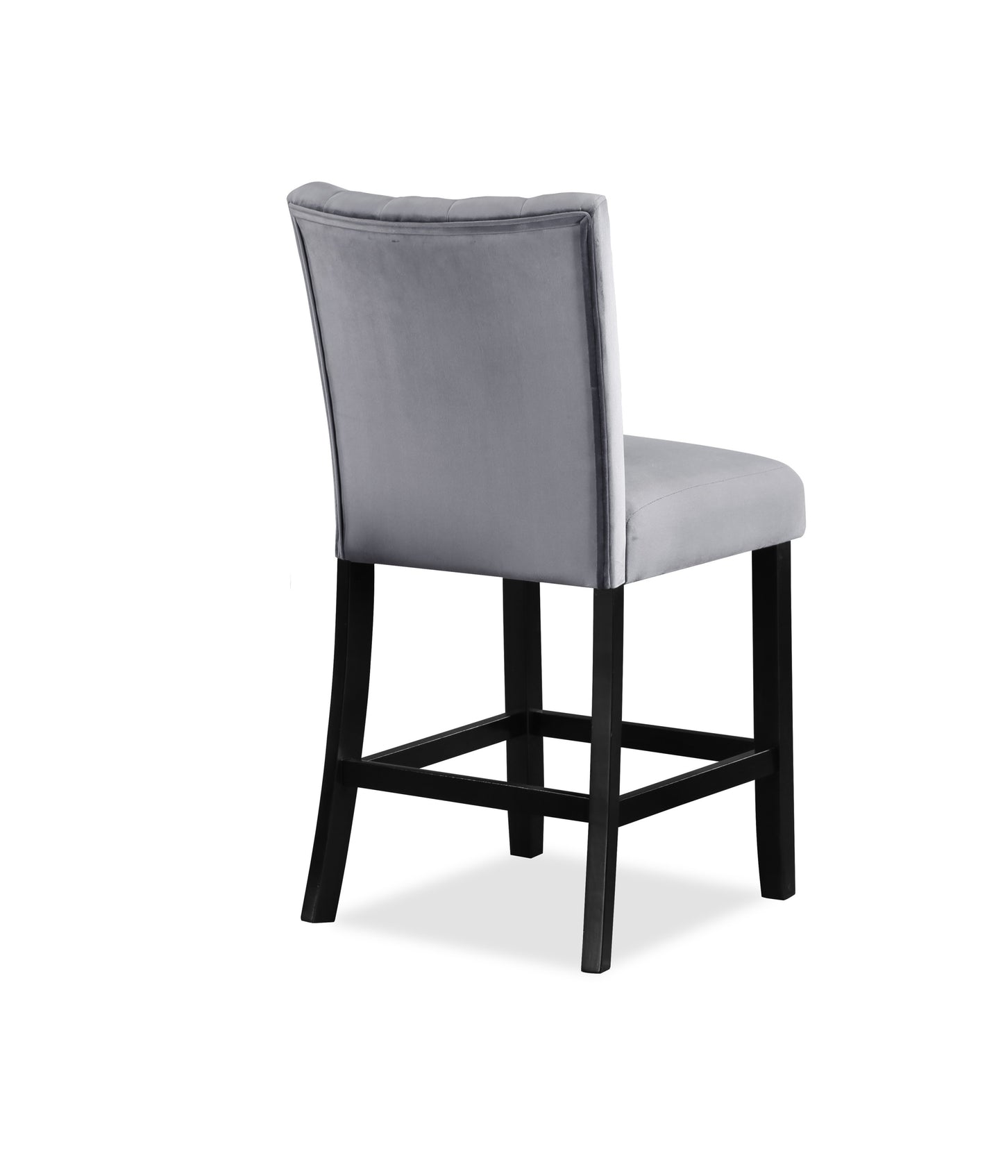 Counter Height Dining Set Faux Marble Table Black Finish