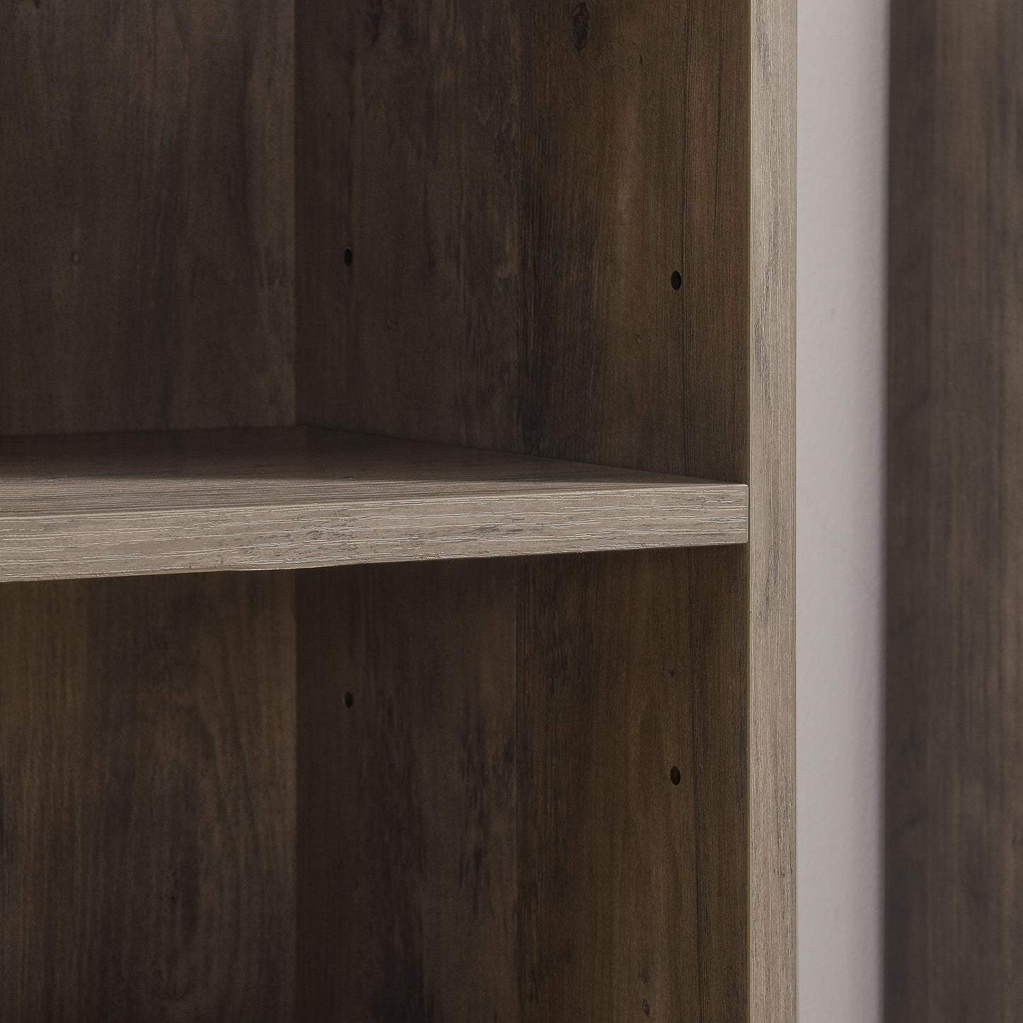 Slim 8-Tier Media Storage Tower with Adjustable Shelves, Tall Narrow Bookshelf for Home Office Use, Versatile Double-Decker Bookcase