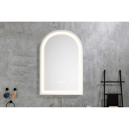 38-Inch LED Illuminated Wall-Mounted Bathroom Mirror with Anti-Fog, Dimmer, and Adjustable Color Temperature Functions