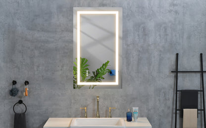 Dimmable 36" x 24" LED Vanity Mirror with Anti-Fog, Smart Touch Controls, and Adjustable Color Temperature