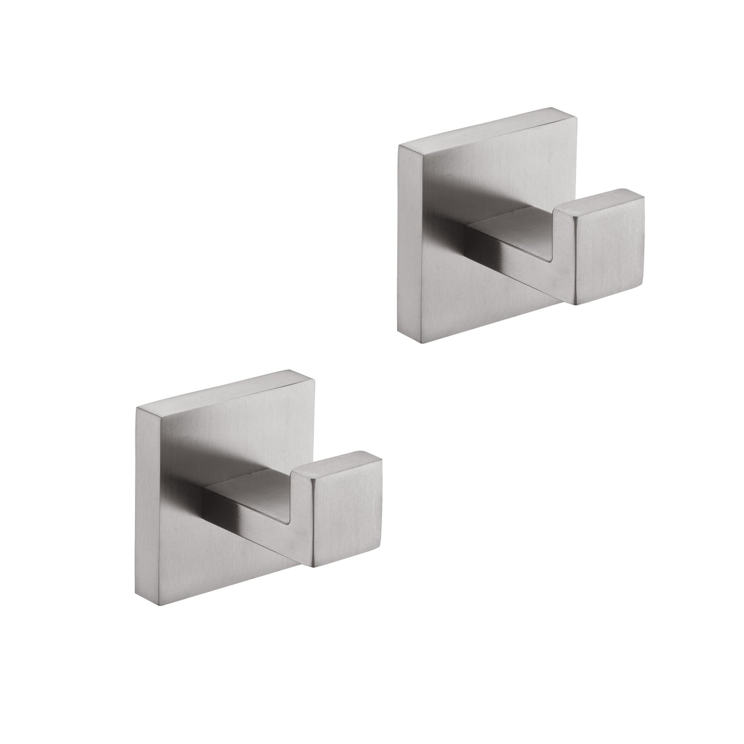 2 Pack Wall-Mounted Stainless Steel Bathroom Towel Hooks/Coat Hooks for Bathroom, Bedroom, Kitchen