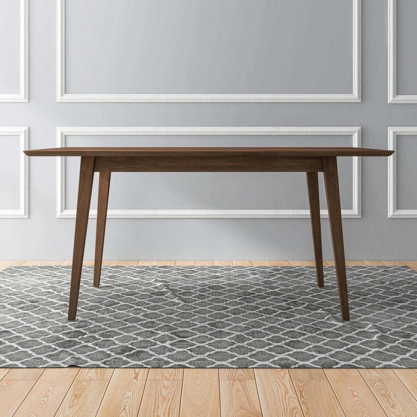 Levi Modern Style Solid Wood Rectangular Dining Kitchen Table
